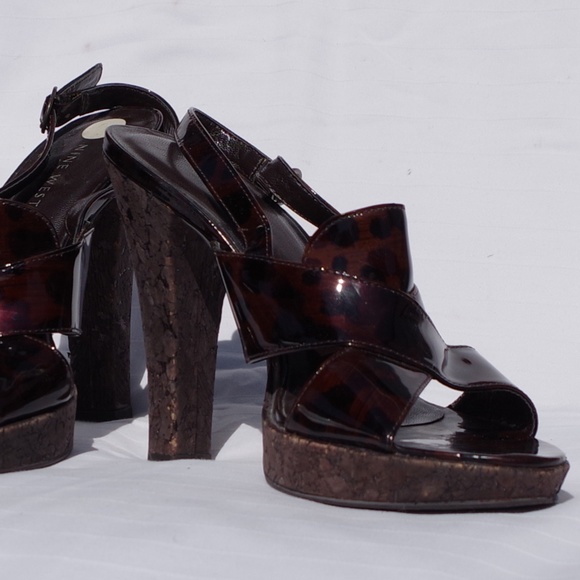 Nine West "Ghost" Cork Platform Sandal- Size 9 - Picture 4 of 6